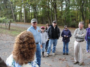 people standing on roadside