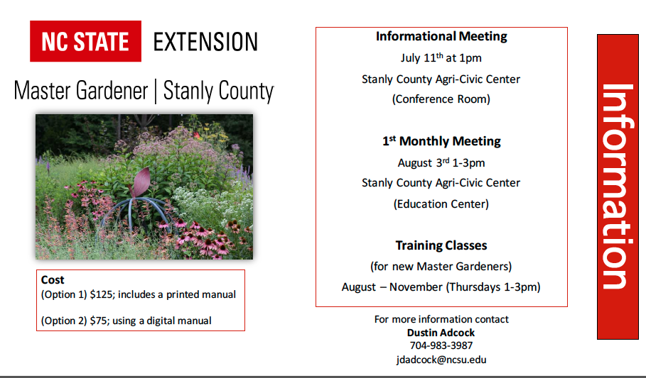 Extension Master Gardener flyer