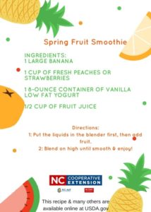 Cover photo for Spring Fruit Smoothie