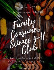 Family and Consumer Science club flyer