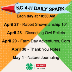 NC 4-H Daily Spark Week 6