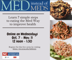 Cover photo for Med Instead of Meds - a Virtual Cross County Nutrition Program