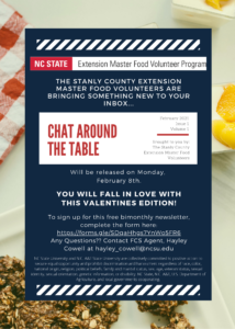 Cover photo for Chat Around the Table E-Newsletter!!