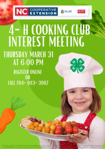 4-h cooking club interest meeting