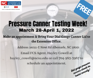 Cover photo for 2022 Pressure Canner Testing Week