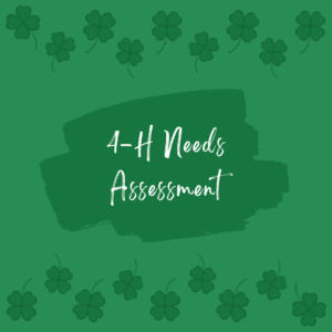 Cover photo for Annual 4-H Needs Assessment