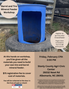 Cover photo for Tire and Barrel Mineral Feeder Workshop