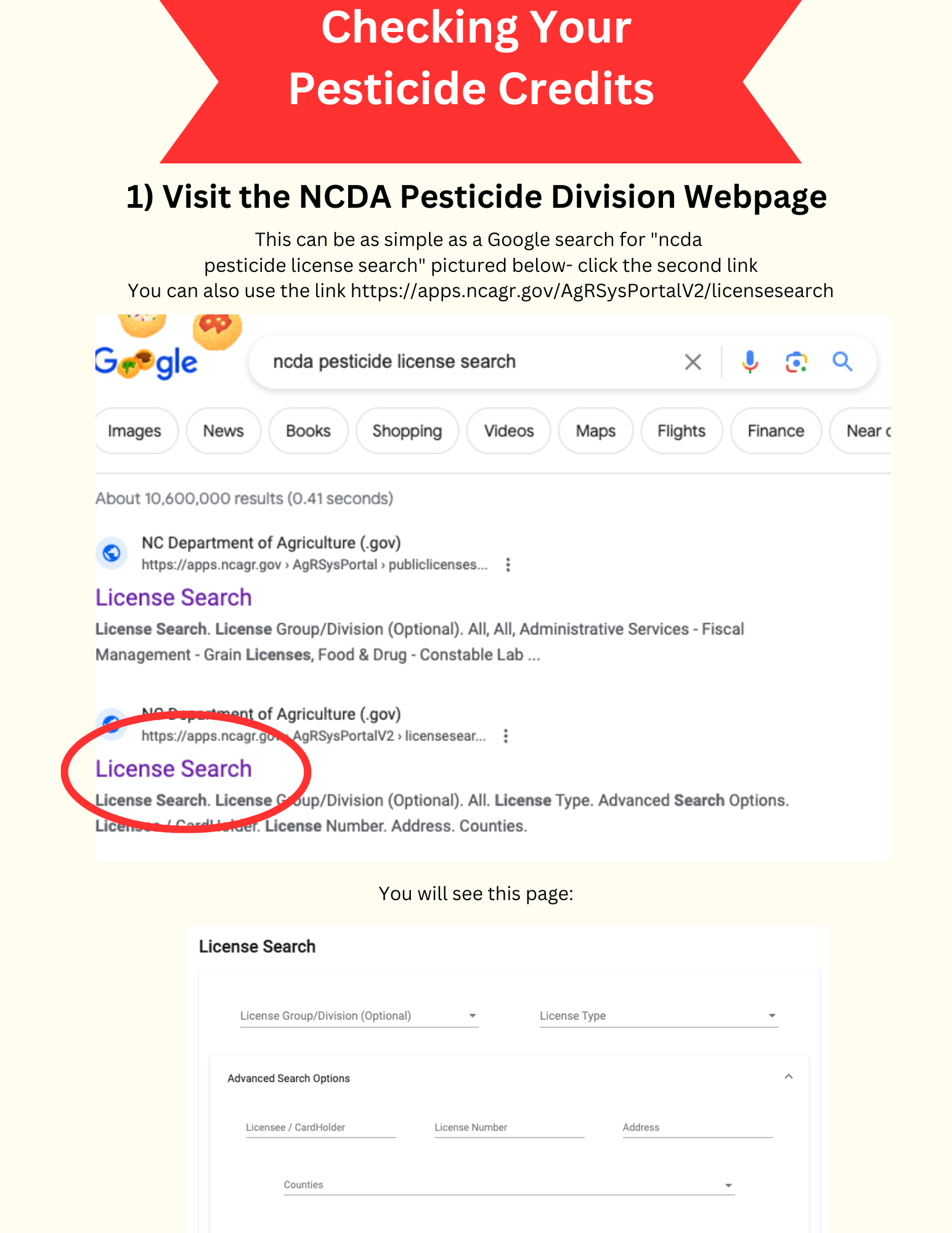 Check Your Pesticide Credits Online! N.C. Cooperative Extension