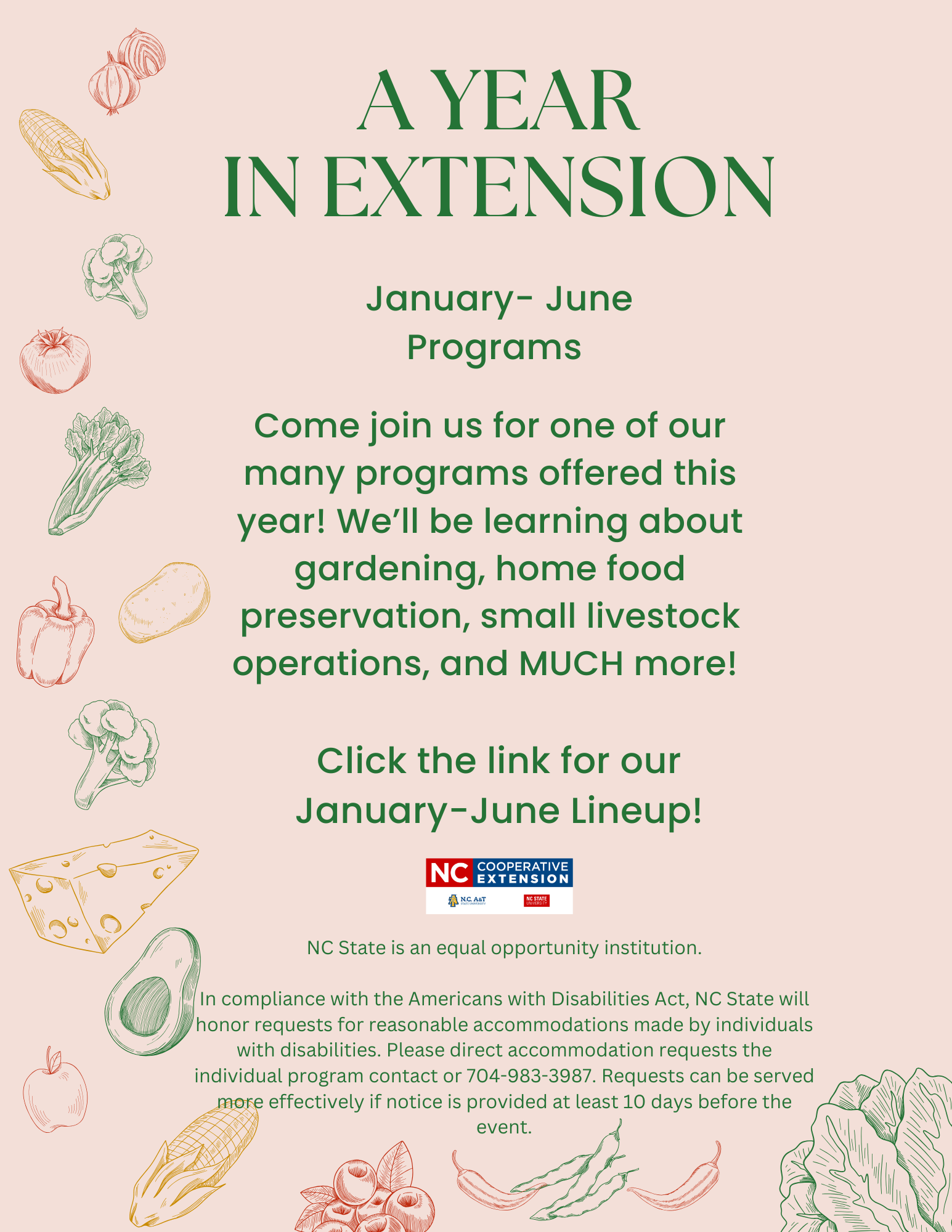 produce and year in extension advertisement