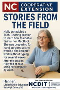 Cover photo for Tech Tutoring Empowers Resident to Overcome Post-Surgery Challenges